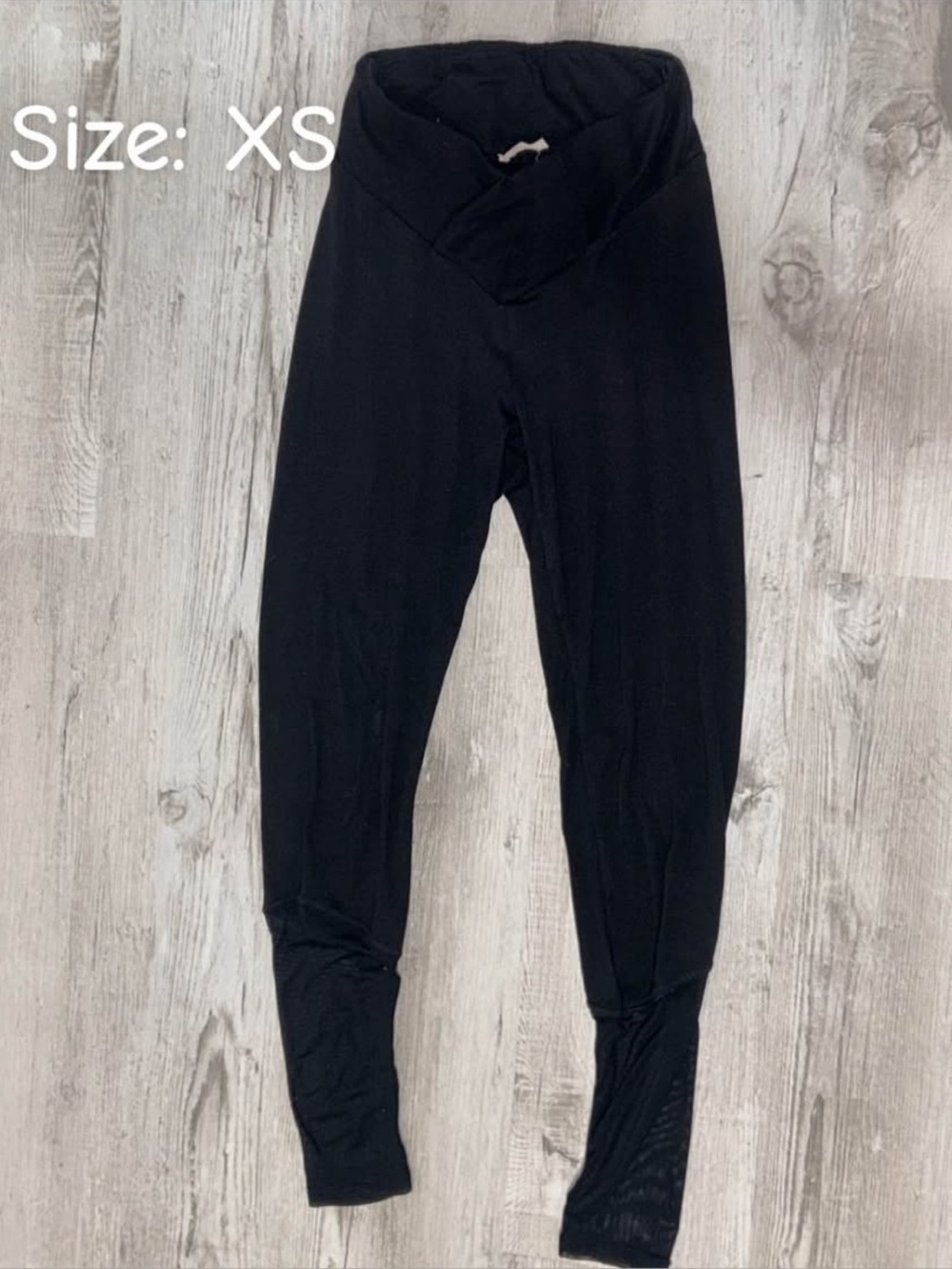 SHEIN Black Fold-Over Waistband Leggings